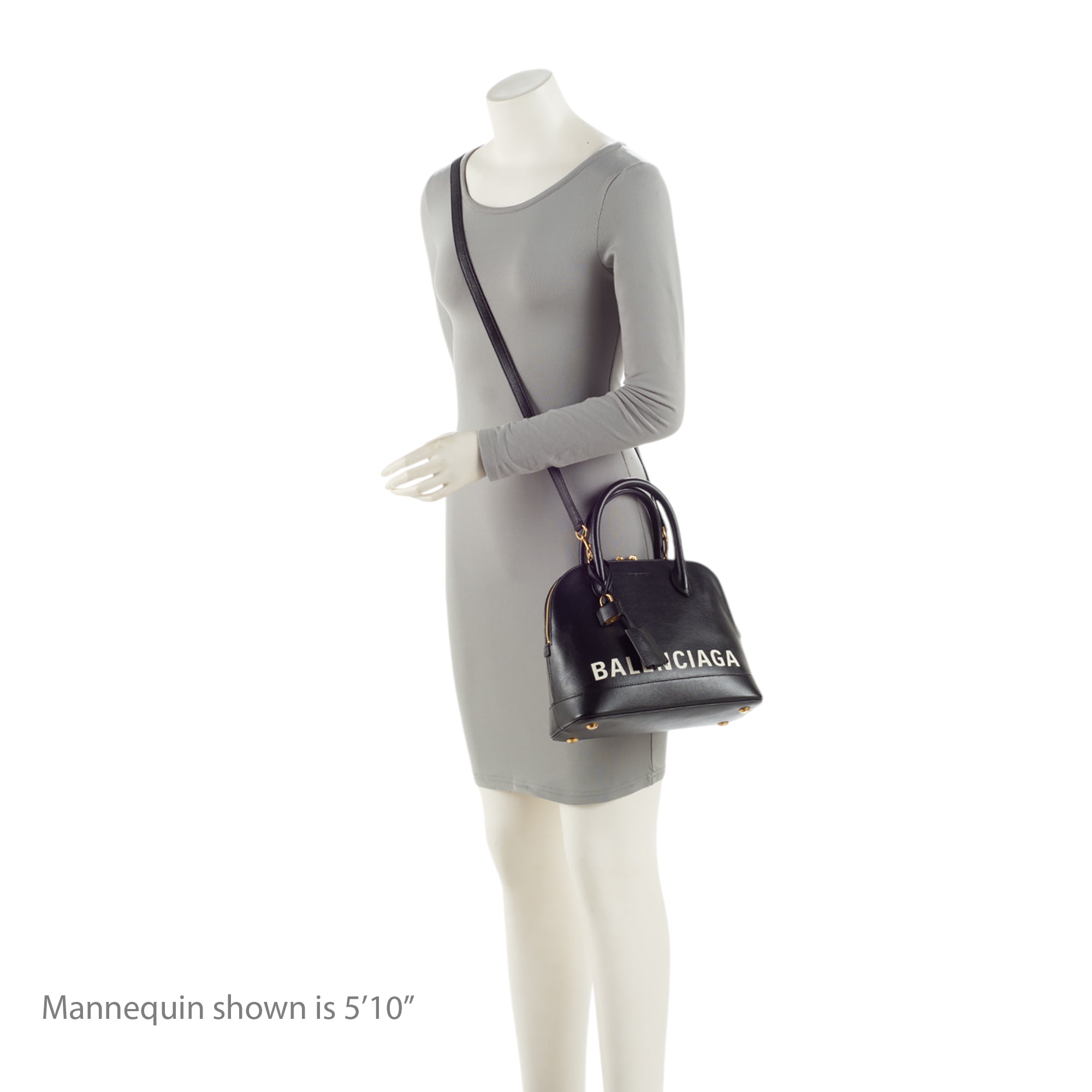Balenciaga Grained Calfskin Ville Small Top Handle