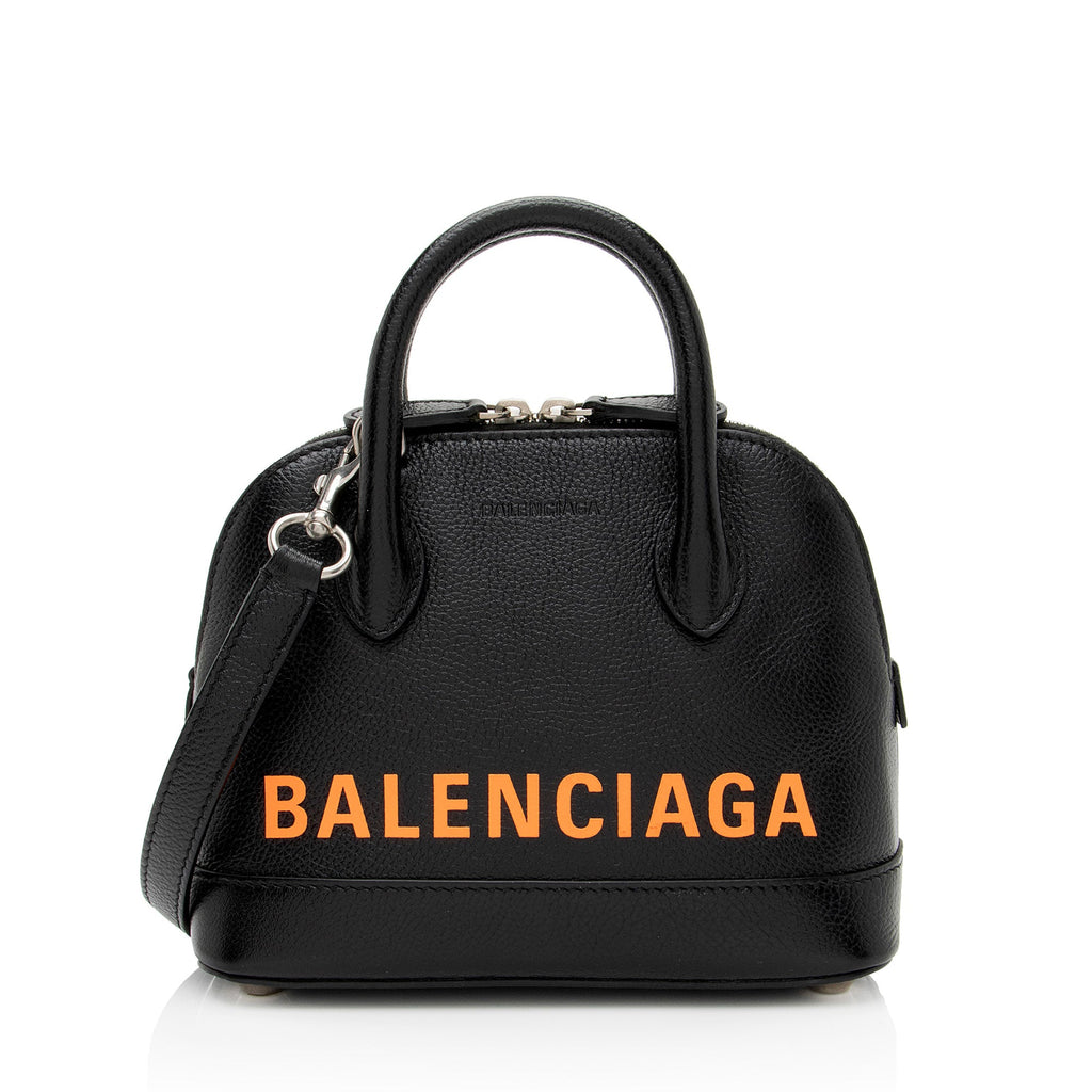 Balenciaga Grained Calfskin Ville XXS Top Handle Bag