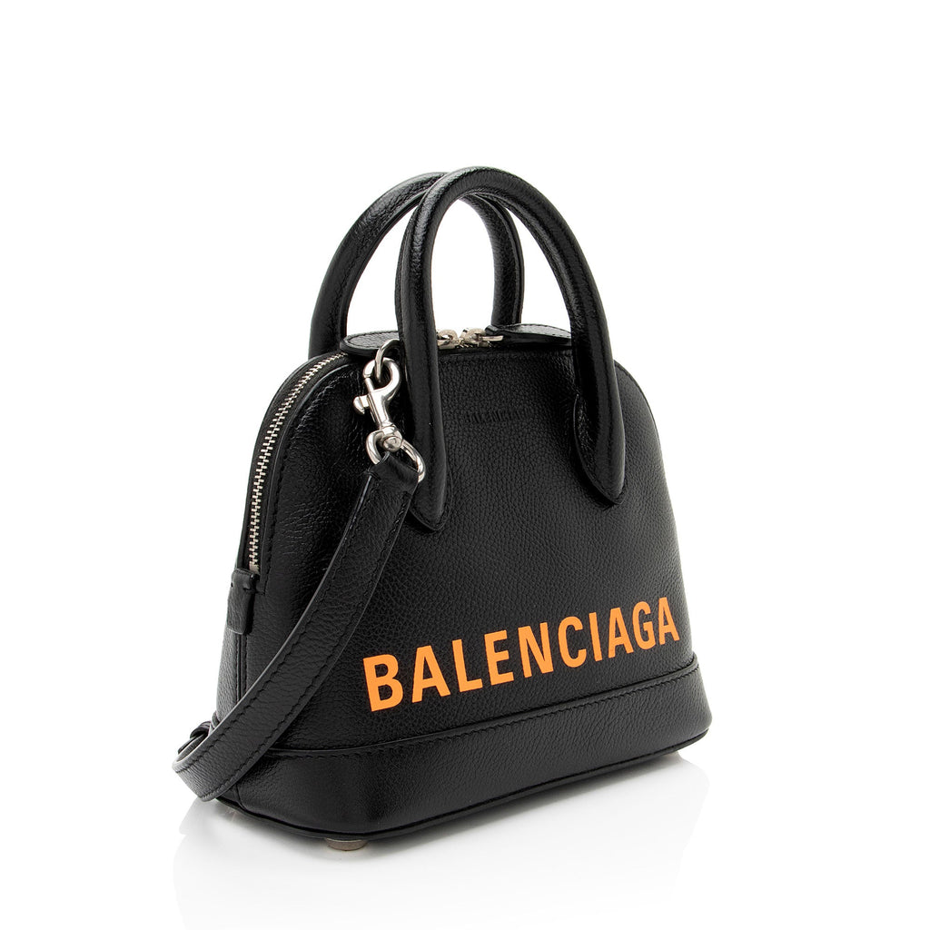Balenciaga Grained Calfskin Ville XXS Top Handle Bag