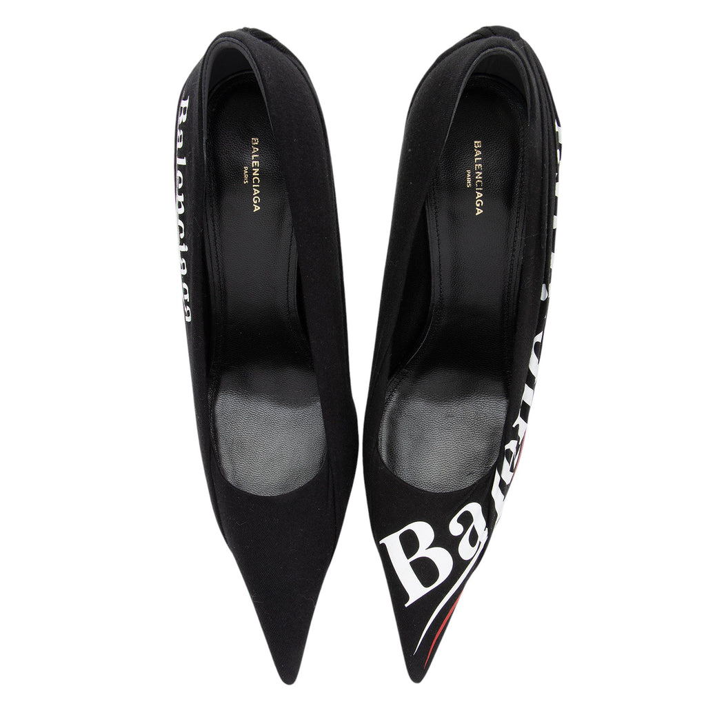 Balenciaga Jersey Logo Knife Pumps - Size 10 / 40 (SHF-klSg57)
