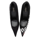 Balenciaga Jersey Logo Knife Pumps - Size 10 / 40 (SHF-klSg57)