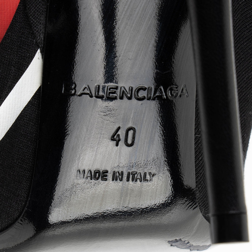 Balenciaga Jersey Logo Knife Pumps - Size 10 / 40 (SHF-klSg57)