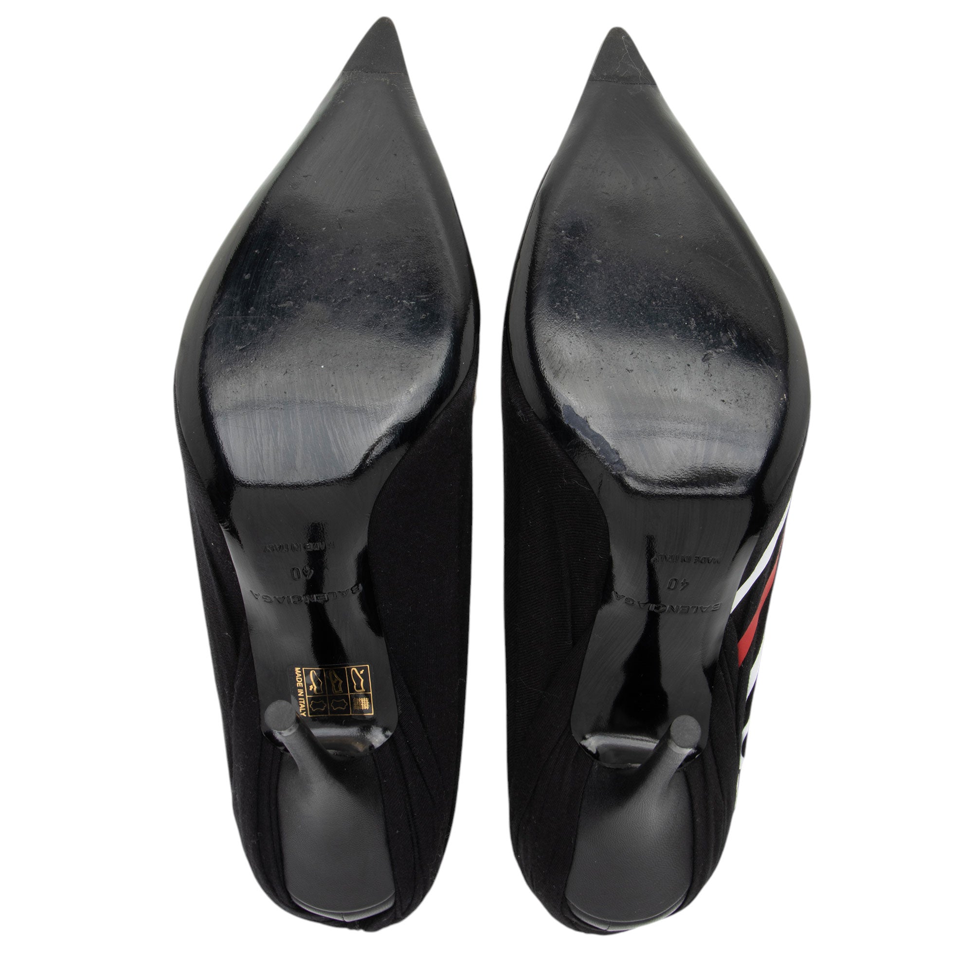 Balenciaga Jersey Logo Knife Pumps - Size 10 / 40 (SHF-klSg57)