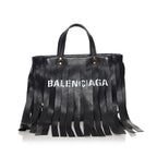 Balenciaga Laundry Cabas Fringe Leather Tote Bag (SHG-33746)