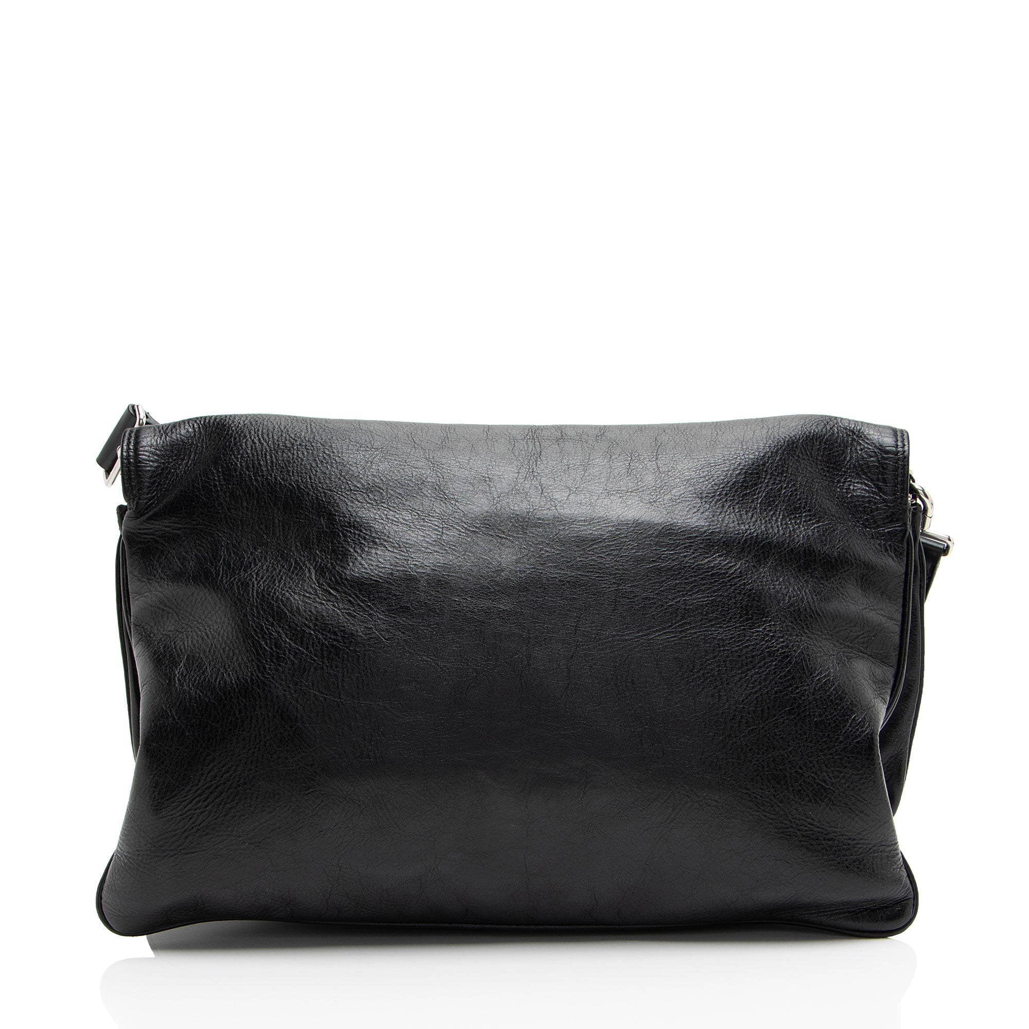 Balenciaga Leather BB Soft Medium Shoulder Bag