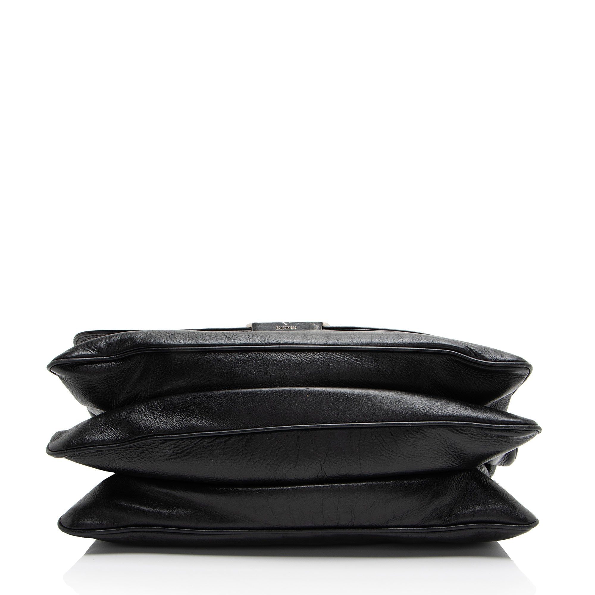 Balenciaga Leather BB Soft Medium Shoulder Bag