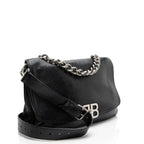 Balenciaga Leather BB Soft Medium Shoulder Bag