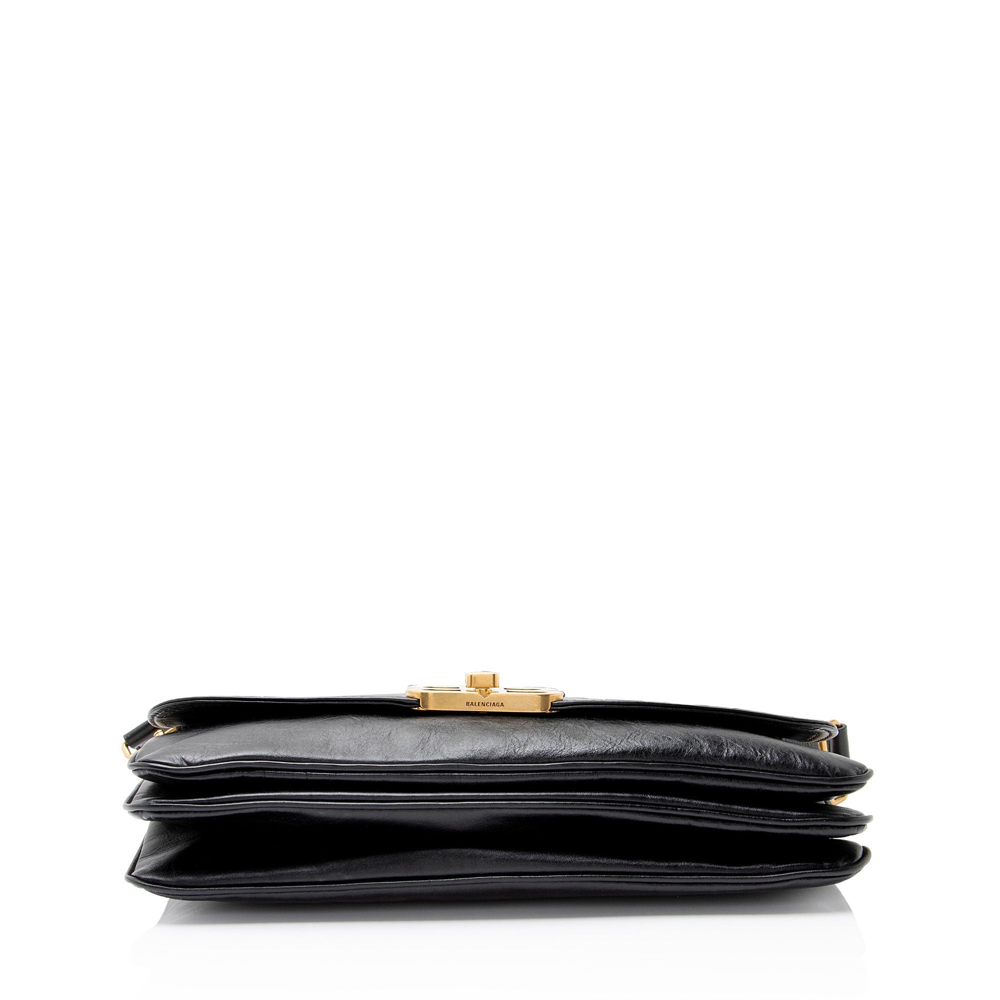 Balenciaga Leather BB Soft Medium Shoulder Bag