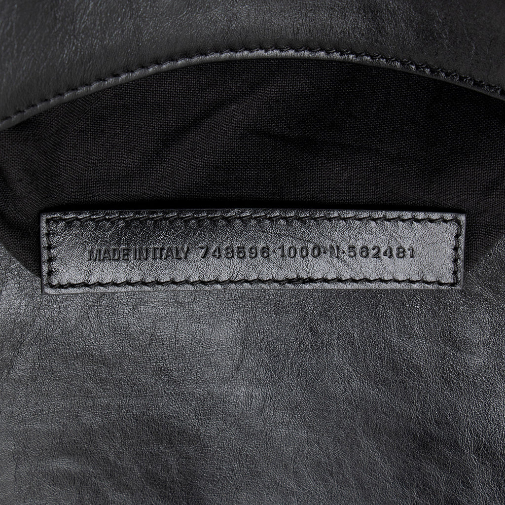 Balenciaga Leather BB Soft Medium Shoulder Bag