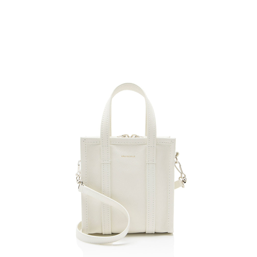 Balenciaga Leather Bazar XXS Shopper Tote