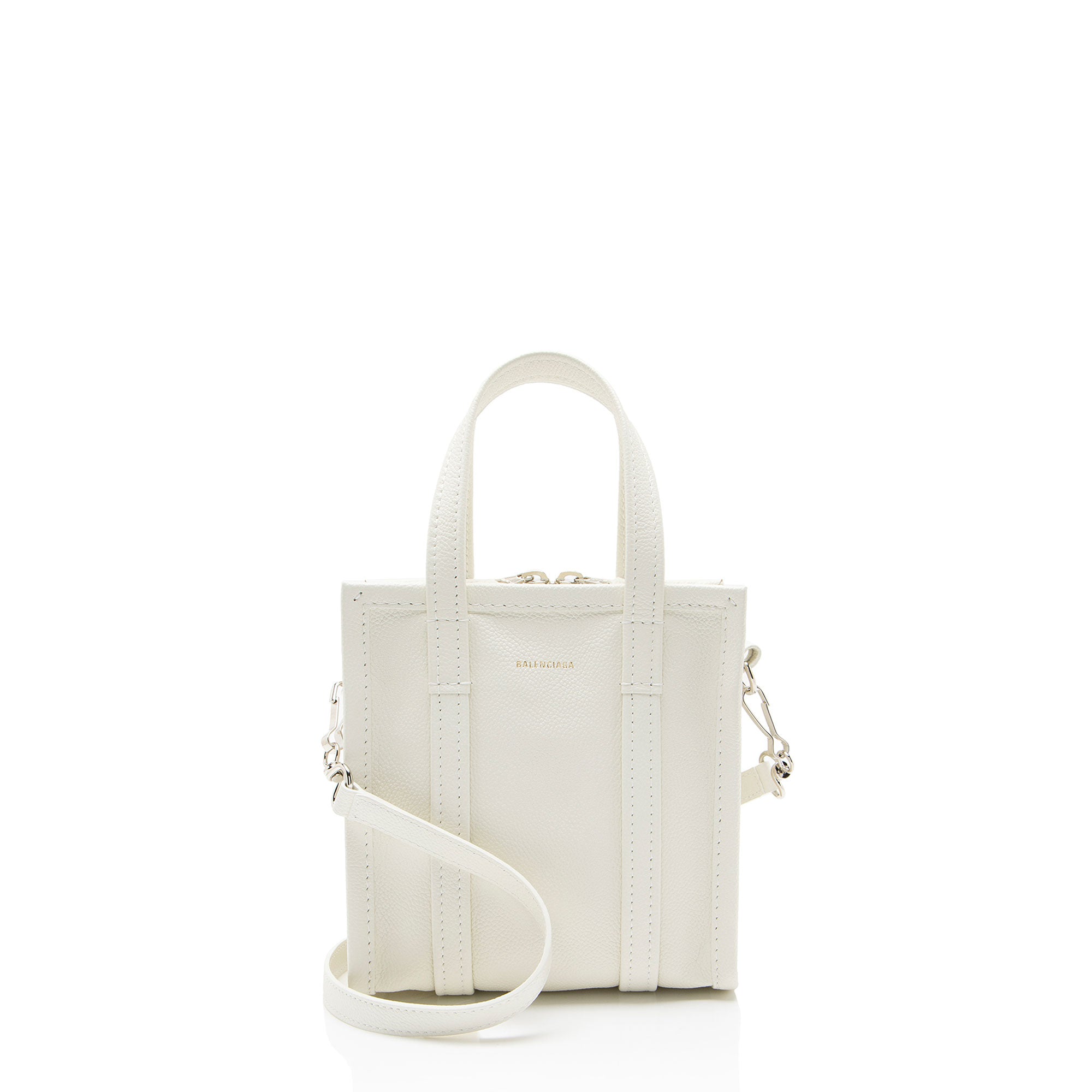 Balenciaga Leather Bazar XXS Shopper Tote