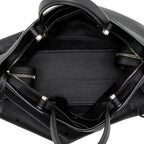 Balenciaga Leather Blackout City Satchel (SHF-16522)