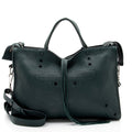 Balenciaga Leather Blackout City Satchel