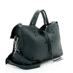 Balenciaga Leather Blackout City Satchel