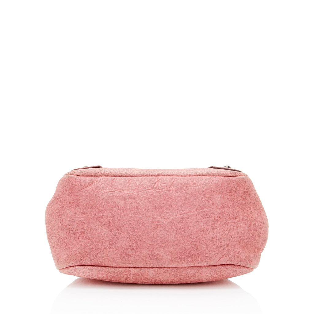 Balenciaga Leather Click Coin Pouch (SHF-cmlQgL)