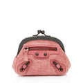 Balenciaga Leather Click Coin Pouch (SHF-cmlQgL)