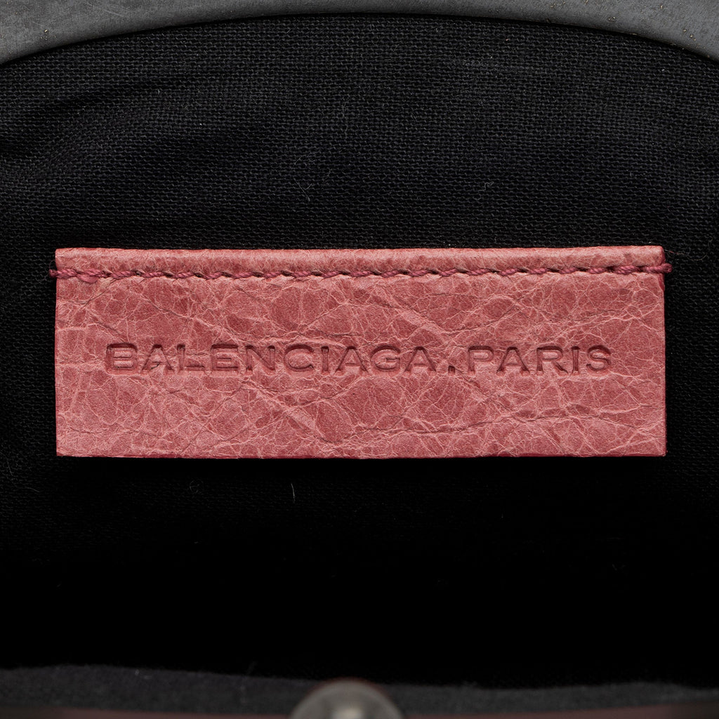 Balenciaga Leather Click Coin Pouch (SHF-cmlQgL)
