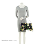 Balenciaga Leather Floral Crush Large Shoulder Bag
