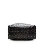 Balenciaga Leather Logo Bazar Medium Tote (SHF-16285)