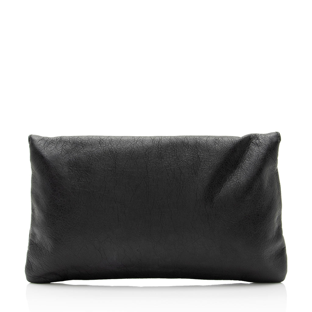Balenciaga Leather Motocross Giant 12 Envelope Clutch (SHF-J9PWli)