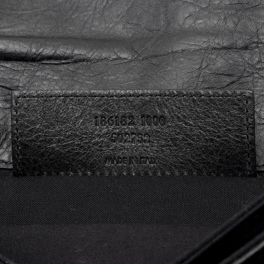 Balenciaga Leather Motocross Giant 12 Envelope Clutch (SHF-J9PWli)