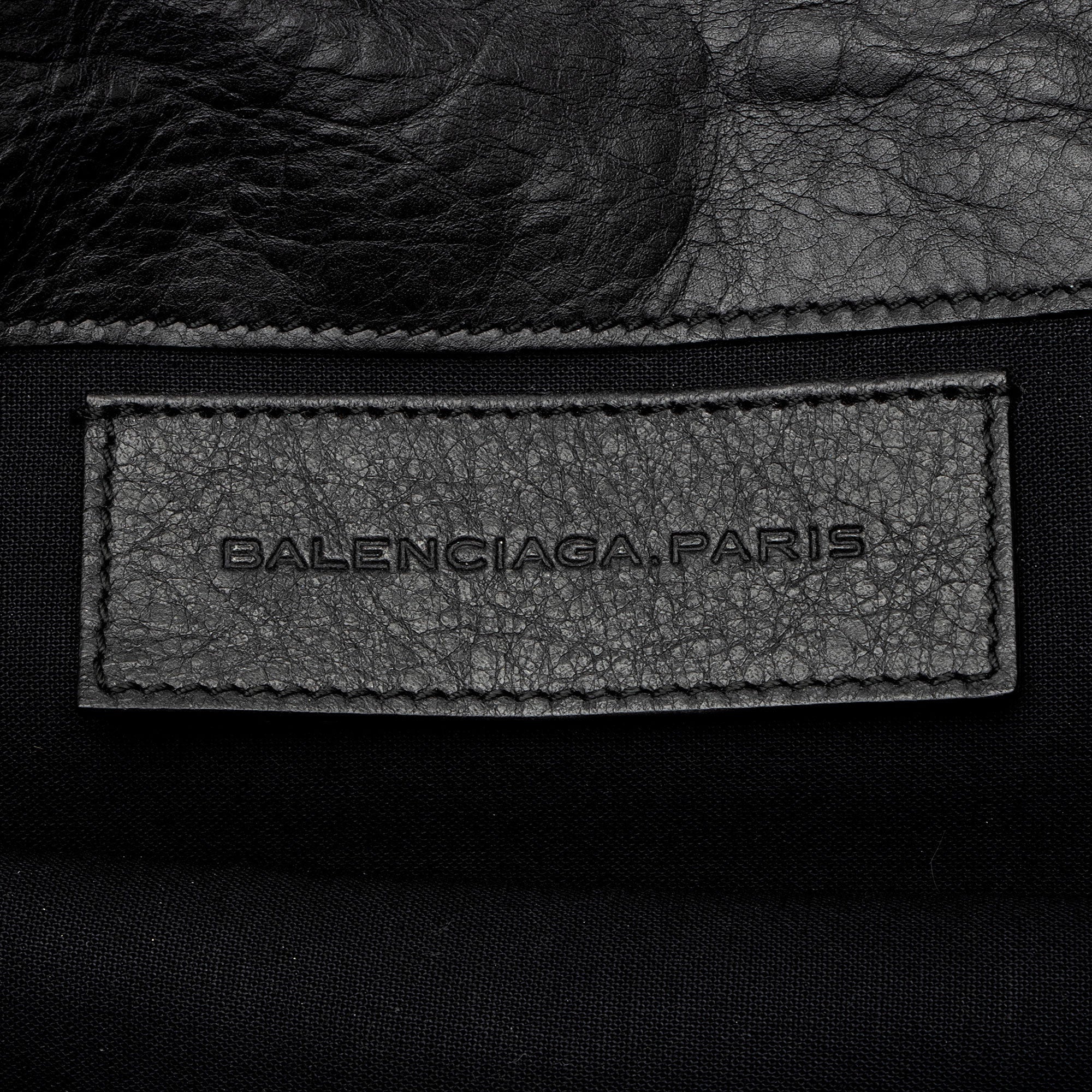 Balenciaga Leather Motocross Giant 12 Envelope Clutch (SHF-J9PWli)