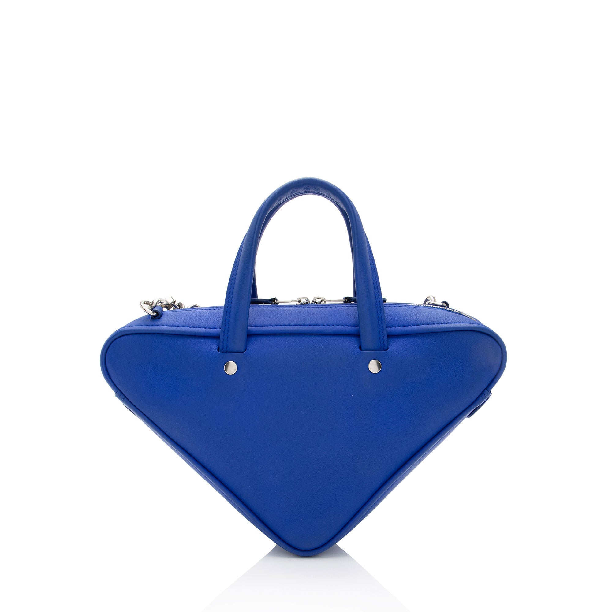 Balenciaga Leather S Triangle Satchel