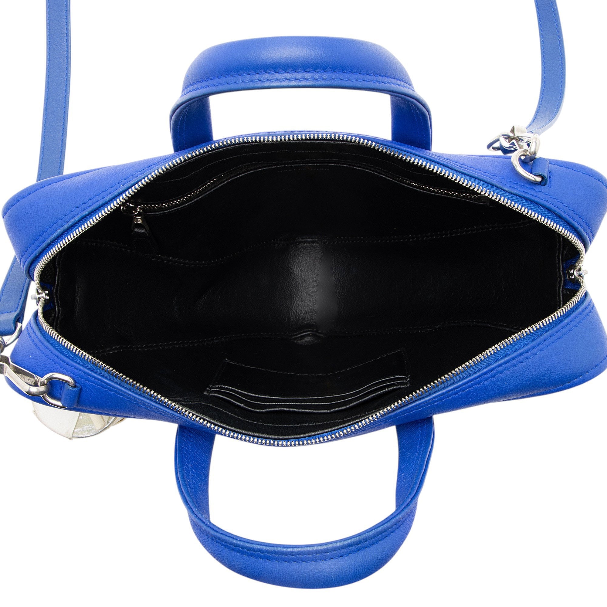 Balenciaga Leather S Triangle Satchel