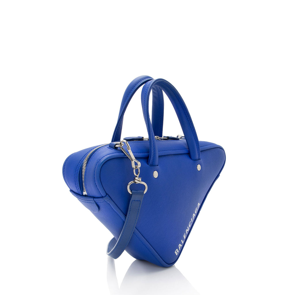 Balenciaga Leather S Triangle Satchel