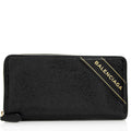 Balenciaga Leather Zip Around Wallet - FINAL SALE (SHF-18683)
