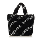 Balenciaga Logo Faux Fur Everyday XS Tote (SHG-37300)