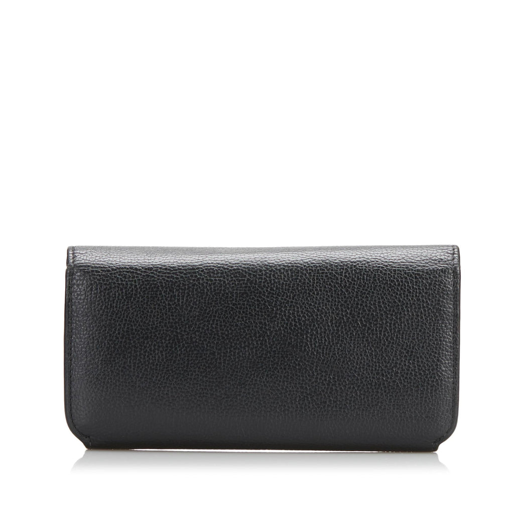 Balenciaga Logo Print Leather Long Wallet (SHG-35274)