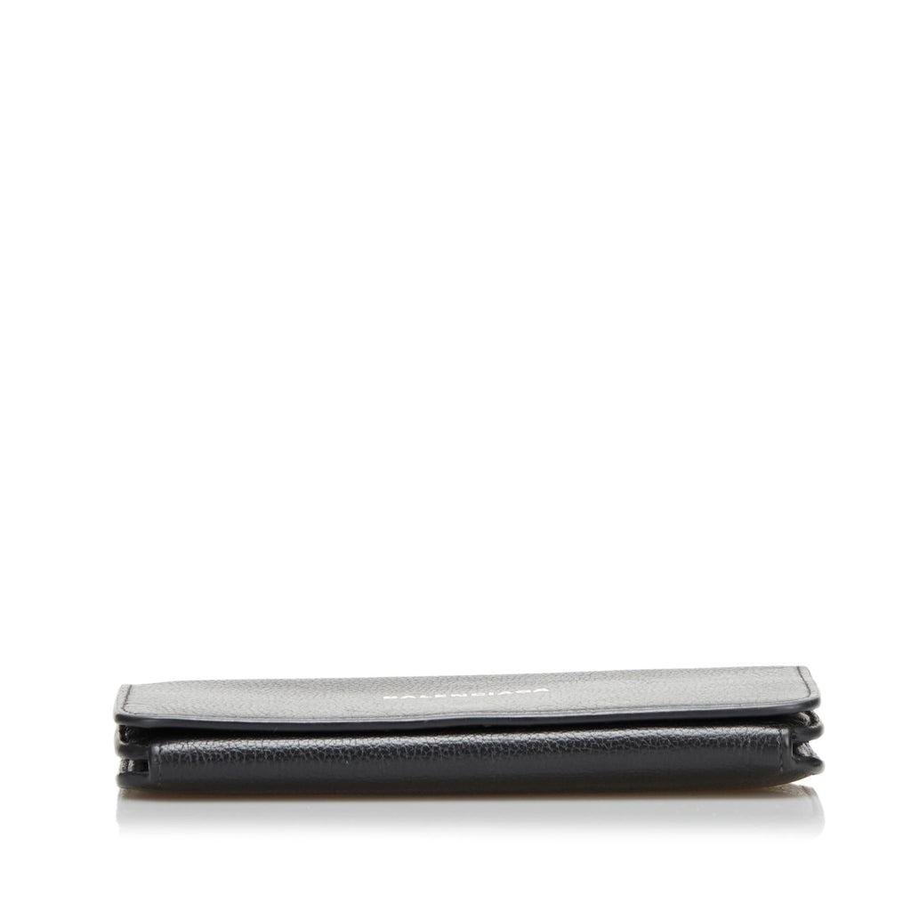Balenciaga Logo Print Leather Long Wallet (SHG-35274)