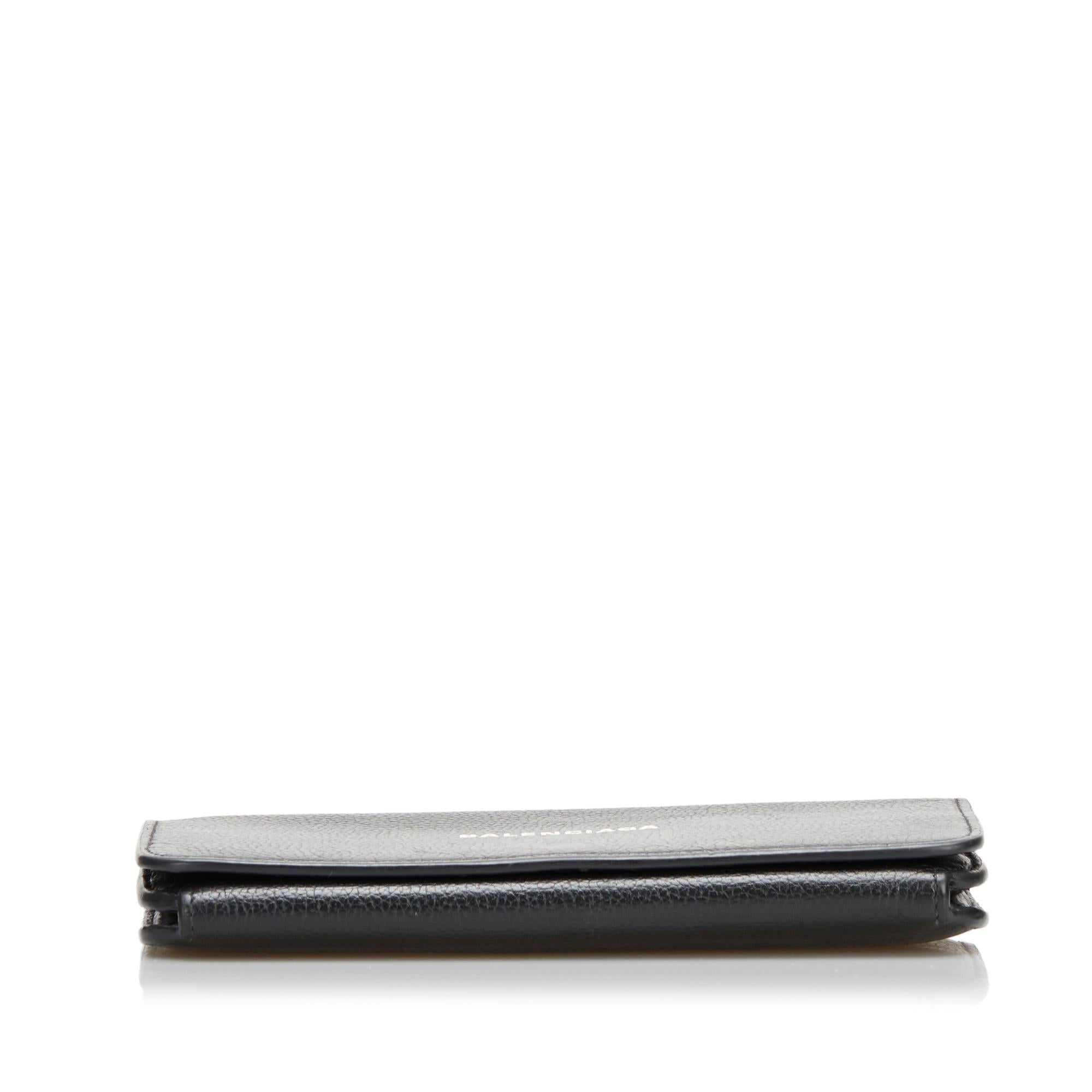 Balenciaga Logo Print Leather Long Wallet (SHG-35274)