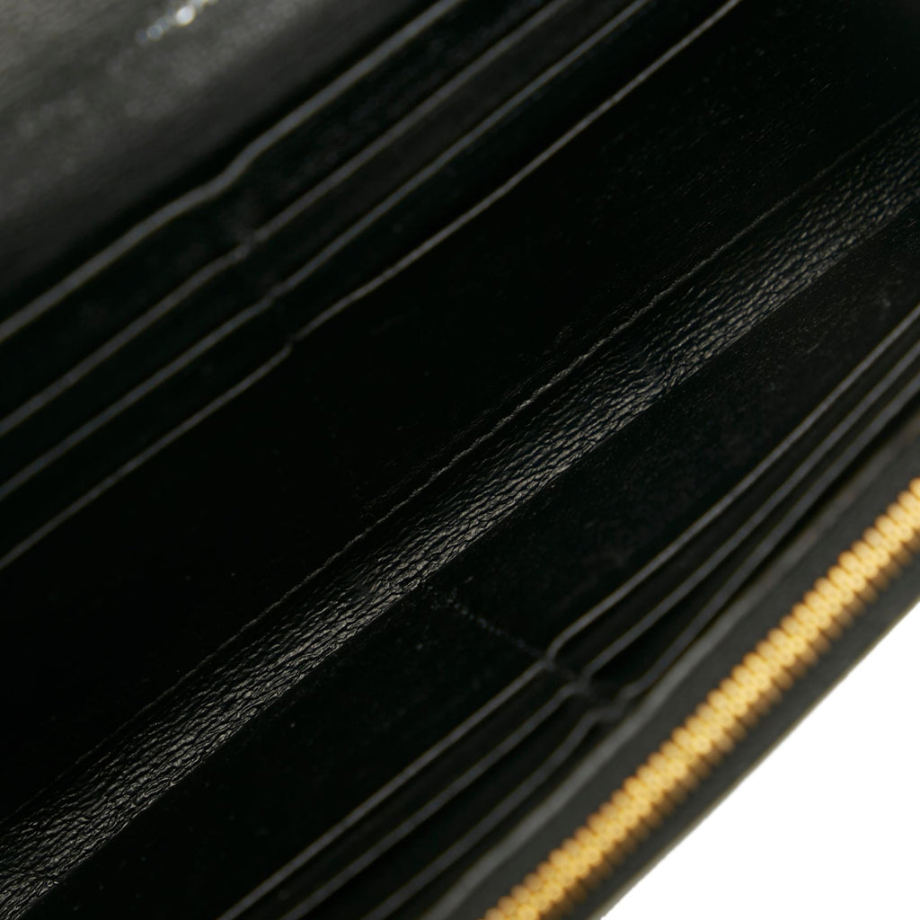 Balenciaga Logo Print Leather Long Wallet (SHG-35274)