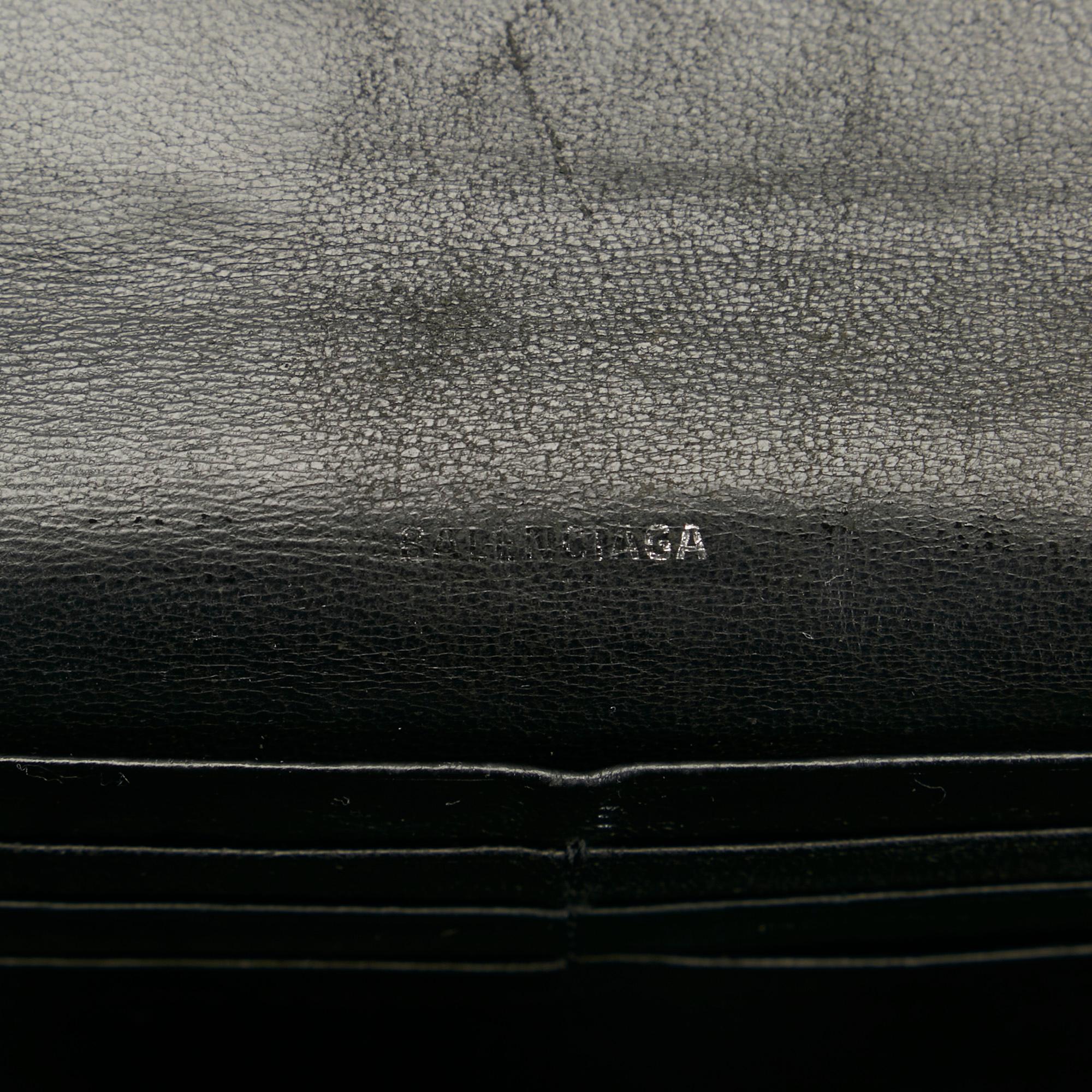Balenciaga Logo Print Leather Long Wallet (SHG-35274)