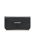 Balenciaga Logo Print Leather Long Wallet (SHG-35274)