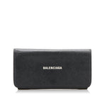 Balenciaga Logo Print Leather Long Wallet (SHG-35274)