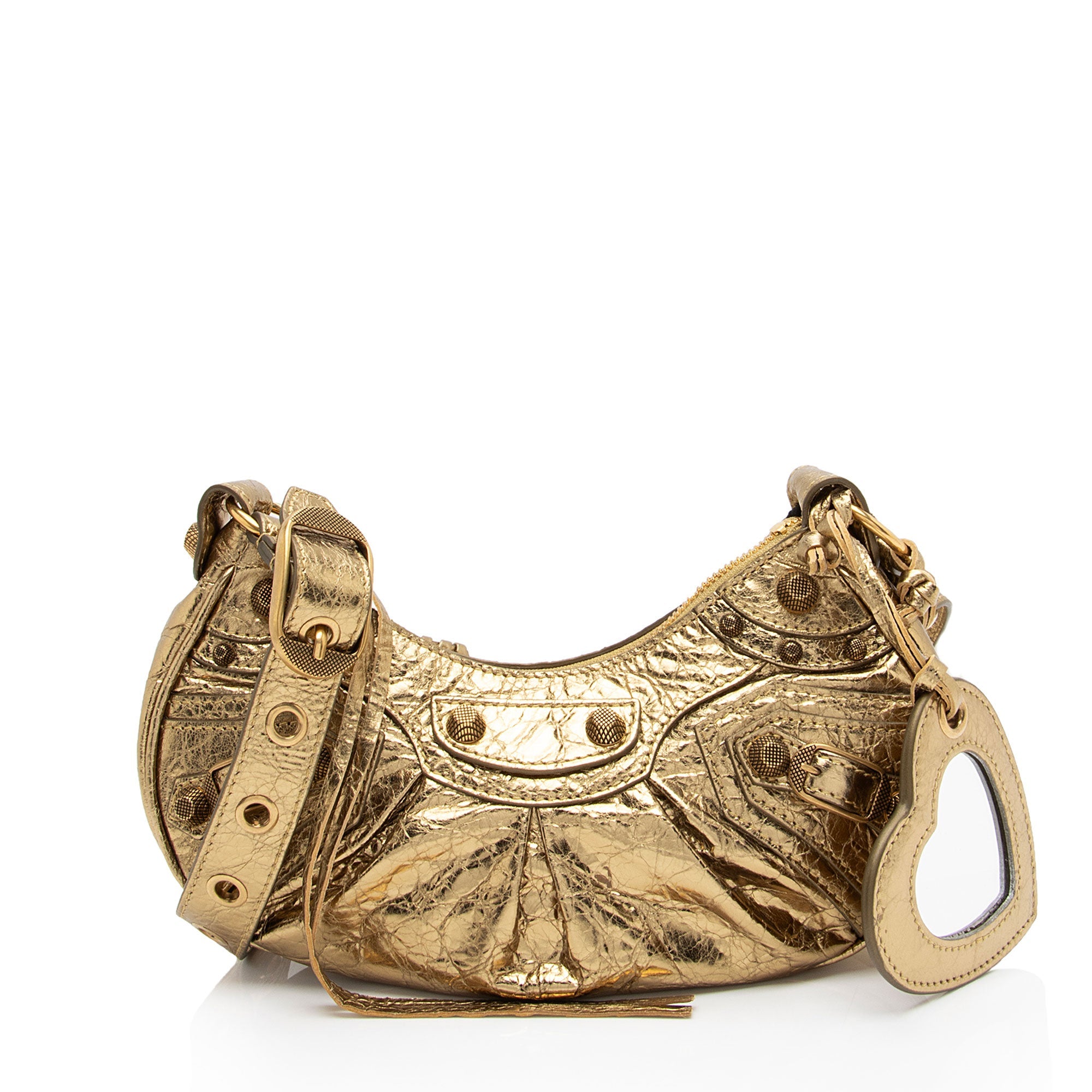 Balenciaga Metallic Le Cagole XS Shoulder Bag (SHF-PwFUND)