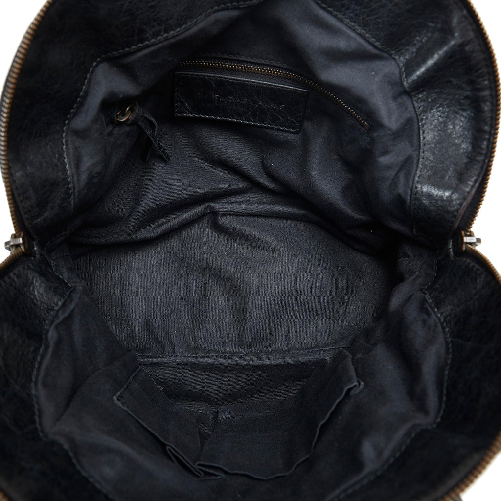 Balenciaga Motocross Classic Bowling Satchel (SHG-ScNPU3)