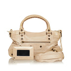 Balenciaga Motocross Classic City Lambskin Leather Satchel (SHG-29309)