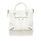 Balenciaga Motocross Classic City Matelasse Leather Handbag (SHG-34341)