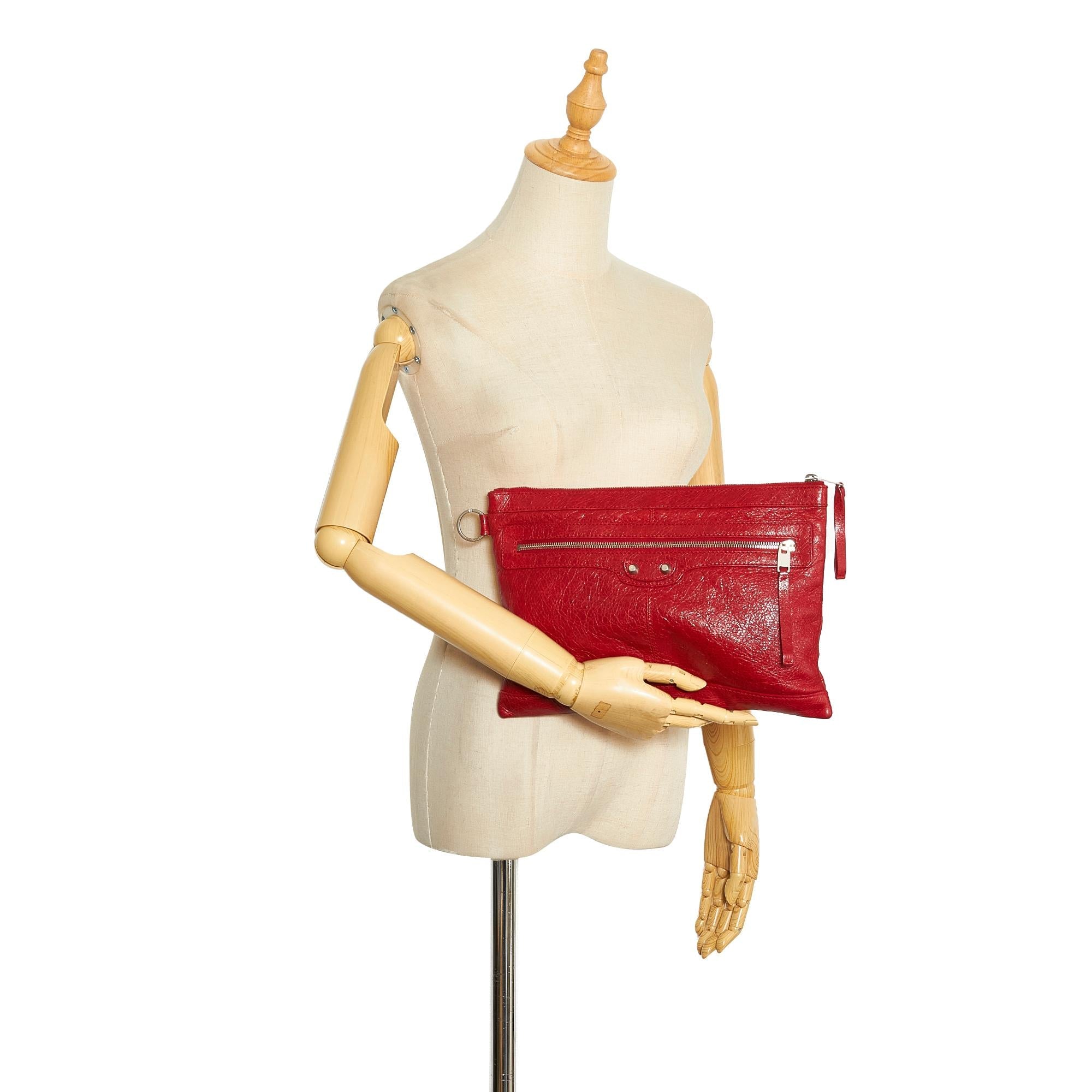 Balenciaga Motocross Classic Clip Clutch Bag (SHG-uk2At3)