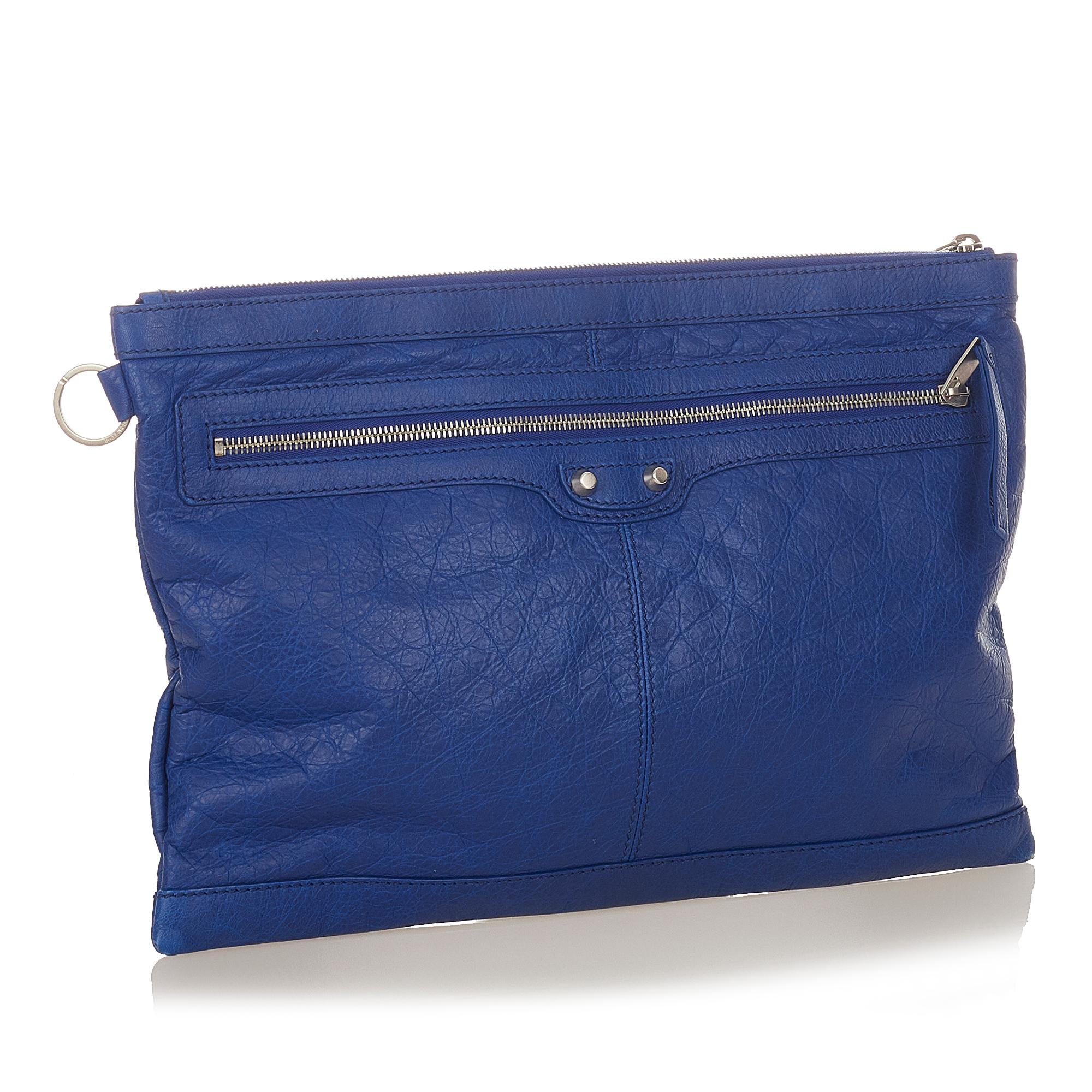 Balenciaga Motocross Classic Clip L Clutch Bag (SHG-26626)