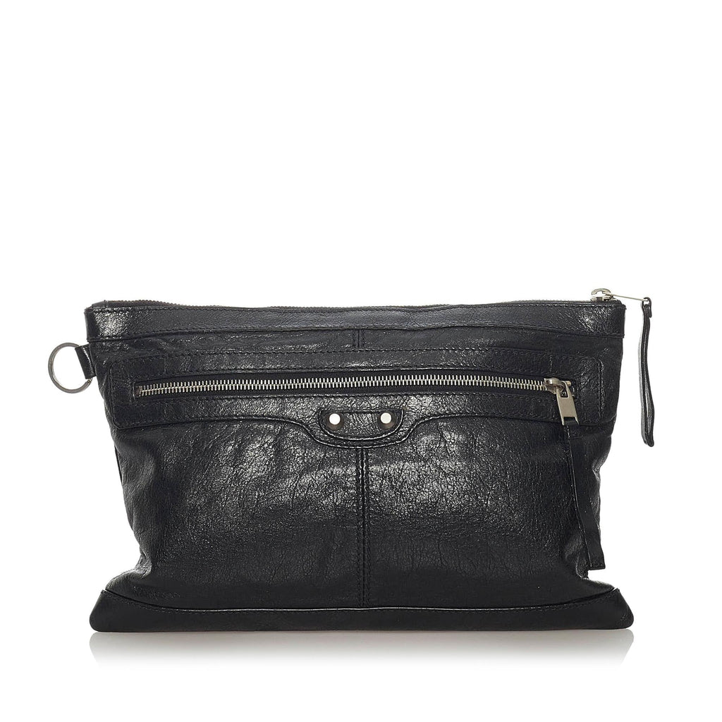 Balenciaga Motocross Classic Clip L Clutch Bag (SHG-29013)