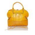 Balenciaga Motocross Classic Dome Leather Tote Bag (SHG-27999)