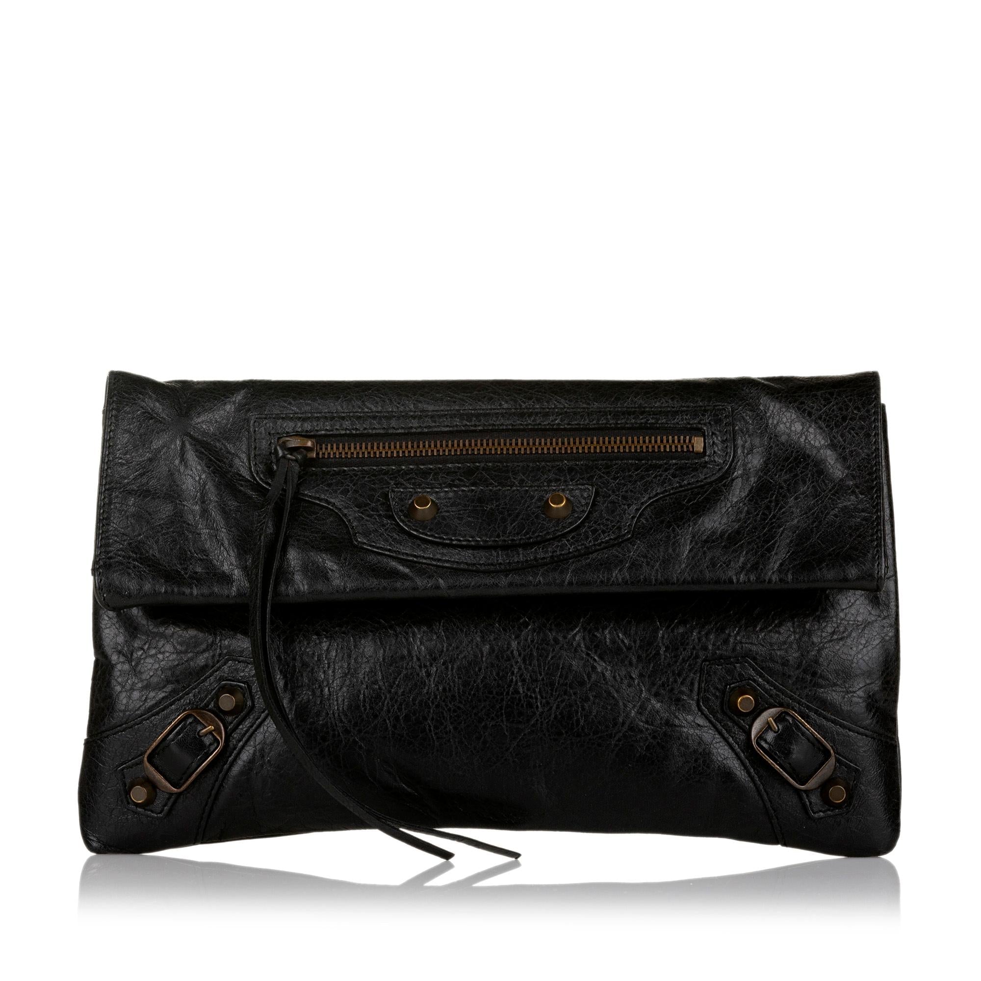 Balenciaga Motocross Classic Envelope Clutch Bag (SHG-33319)