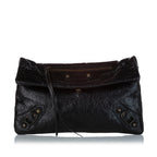 Balenciaga Motocross Classic Envelope Lambskin Leather Crossbody Bag (SHG-26683)