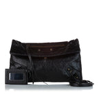 Balenciaga Motocross Classic Envelope Lambskin Leather Crossbody Bag (SHG-26683)