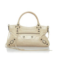 Balenciaga Motocross Classic First Lambskin Leather Satchel (SHG-30598)